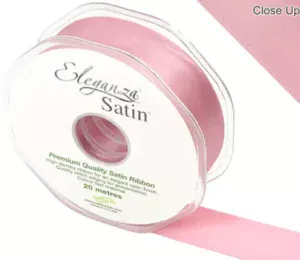 Eleganza Classic Pink 25mm x 20m Satin Ribbon