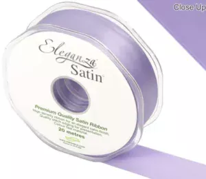 Eleganza Lavender 25mm x 20m Satin Ribbon