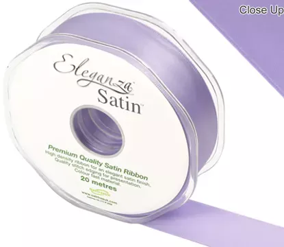 Eleganza Lavender 25mm x 20m Satin Ribbon