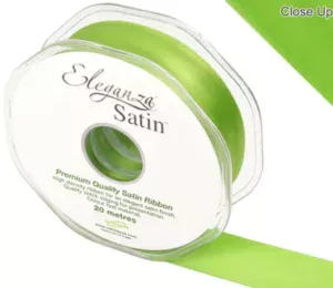 Eleganza Satin Pistachio 25mm x 20m Satin Ribbon