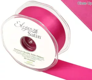 Eleganza Fuchsia 38mm x 20m Satin Ribbon