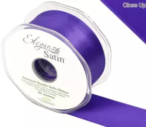 Eleganza Purple 38mm x 20m Satin Ribbon