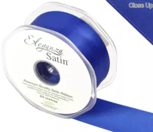 Eleganza Royal Blue 38mm x 20m Satin Ribbon