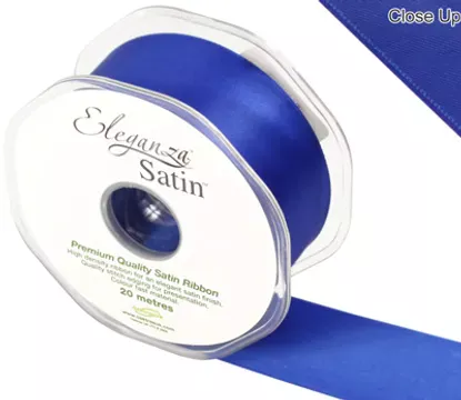 Eleganza Royal Blue 38mm x 20m Satin Ribbon
