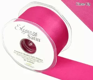 Eleganza Fuchsia 50mm x 20m Satin Ribbon