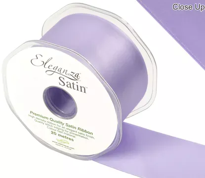 Eleganza Lavender 50mm x 20m Satin Ribbon