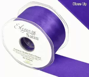 Eleganza Purple 50mm x 20m Satin Ribbon