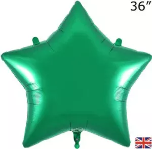 Oaktree 36 inch Green Star Foil Balloon
