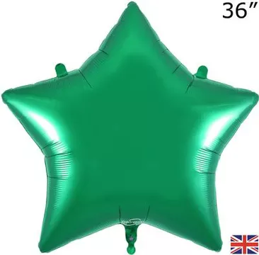 Oaktree 36 inch Green Star Foil Balloon