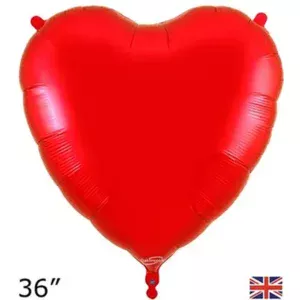 Oaktree 36 inch Red Heart Foil Balloon