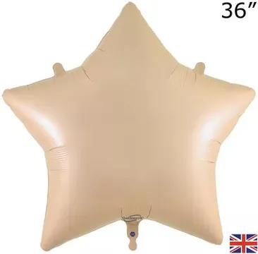 Oaktree 36 inch Nude Star Foil Balloon