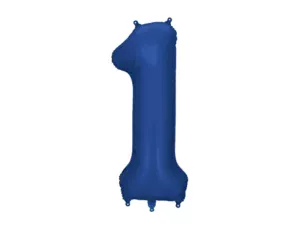 Party Deco 34 inch Navy Number 1 Foil Balloon