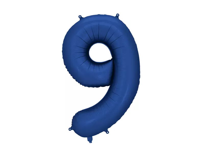 Party Deco 34 inch Navy Number 9 Foil Balloon