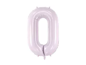 Party Deco 28 inch Purple Number 0 Foil Balloon