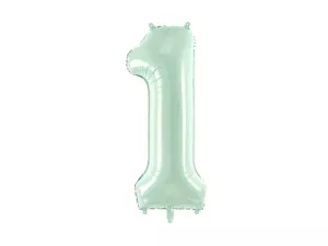 Party Deco 28 inch Green Number 1 Foil Balloon