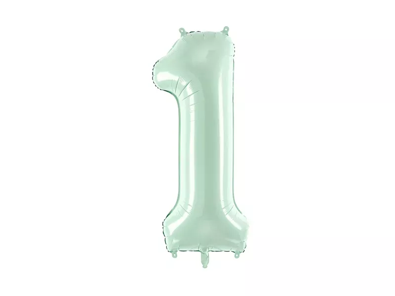 Party Deco 28 inch Green Number 1 Foil Balloon