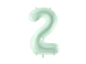Party Deco 28 inch Green Number 2 Foil Balloon