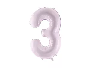 Party Deco 28 inch Purple Number 3 Foil Balloon