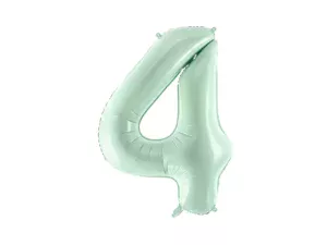 Party Deco 28 inch Green Number 4 Foil Balloon