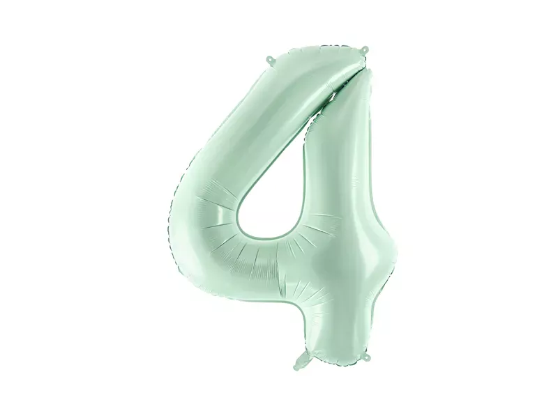Party Deco 28 inch Green Number 4 Foil Balloon