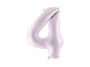 Party Deco 28 inch Purple Number 4 Foil Balloon