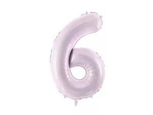 Party Deco 28 inch Purple Number 6 Foil Balloon