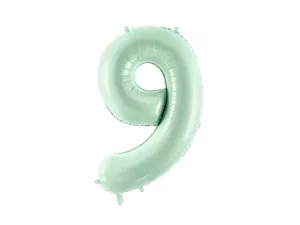 Party Deco 28 inch Green Number 9 Foil Balloon
