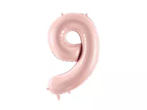 Party Deco 28 inch Light Pink Number 9 Foil Balloon