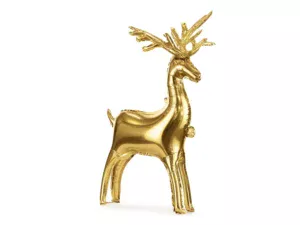 Party Deco 29 inch Gold Reindeer Standing Foil Balloon