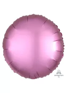 Anagram Satin Luxe Pink 18" Round Foil Balloon