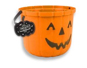 Halloween Pumpkin Orange Bucket