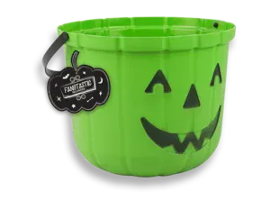 Halloween Pumpkin Green Bucket
