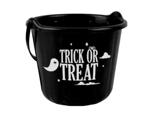 Halloween Black Trick Or Treat Bucket