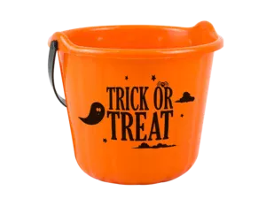 Halloween Orange Trick Or Treat Bucket