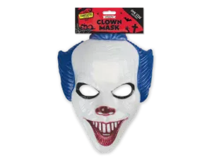 Halloween Blue & White Clown Mask