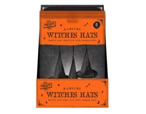 Spooky Hanging Witch Hats (8pk)