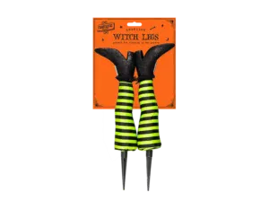 Halloween Witch Black & Green Leg Stakes