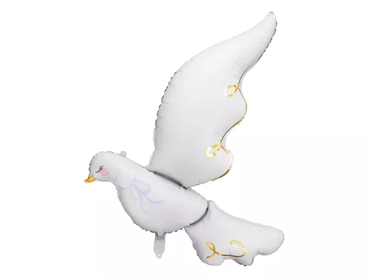 Party Deco 35 inch Dove Shape Foil Balloon