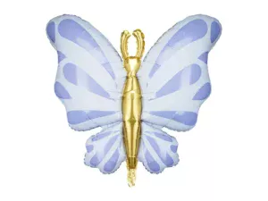 Party Deco 28 inch Blue Butterfly Foil Balloon