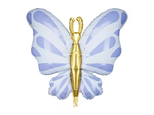 Party Deco 28 inch Blue Butterfly Foil Balloon