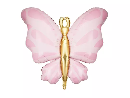 Party Deco 28 inch Pink Butterfly Foil Balloon