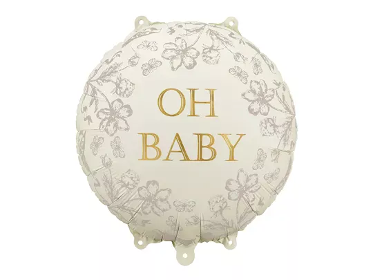 Party Deco 14 inch Oh Baby Round Foil Balloon
