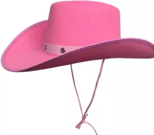 Adult Pink Cowboy Hat 16cm x 19.5cm