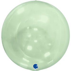 Grabo 15 inch Globe Transparent Green 4D Foil Balloon