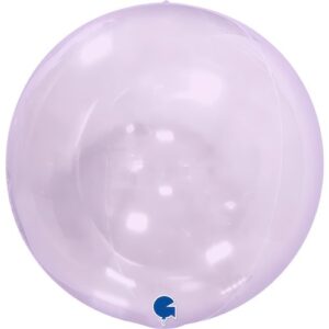 Grabo 15 inch Globe Transparent Lilac 4D Foil Balloon