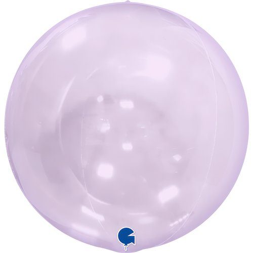 Grabo 15 inch Globe Transparent Lilac 4D Foil Balloon