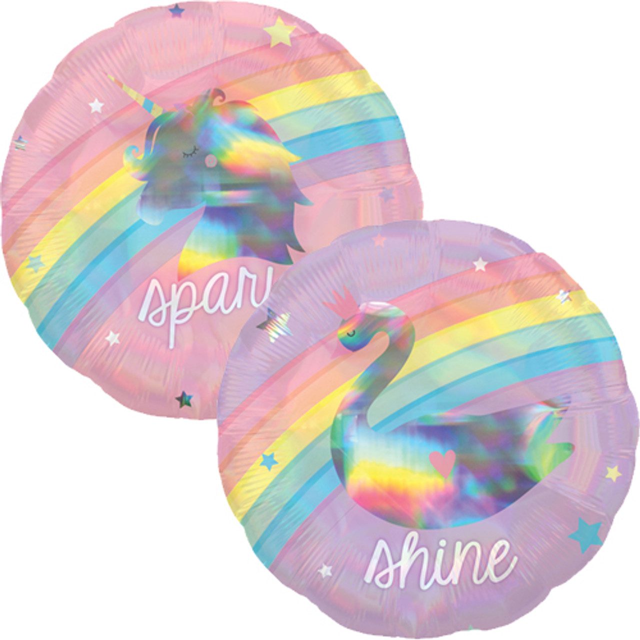 Anagram 18 inch Magical Sparkle & Shine Iridescent Foil Balloon