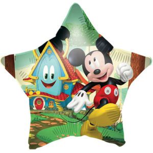 Official 18 inch Mickey Rock the House Star Shaped Foil Balloon