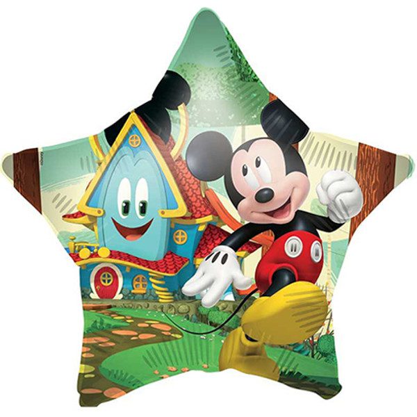 Official 18 inch Mickey Rock the House Star Shaped Foil Balloon