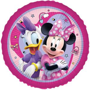 Official 18 inch Minnie Mouse & Daisy Duck Round Foil Balloon
